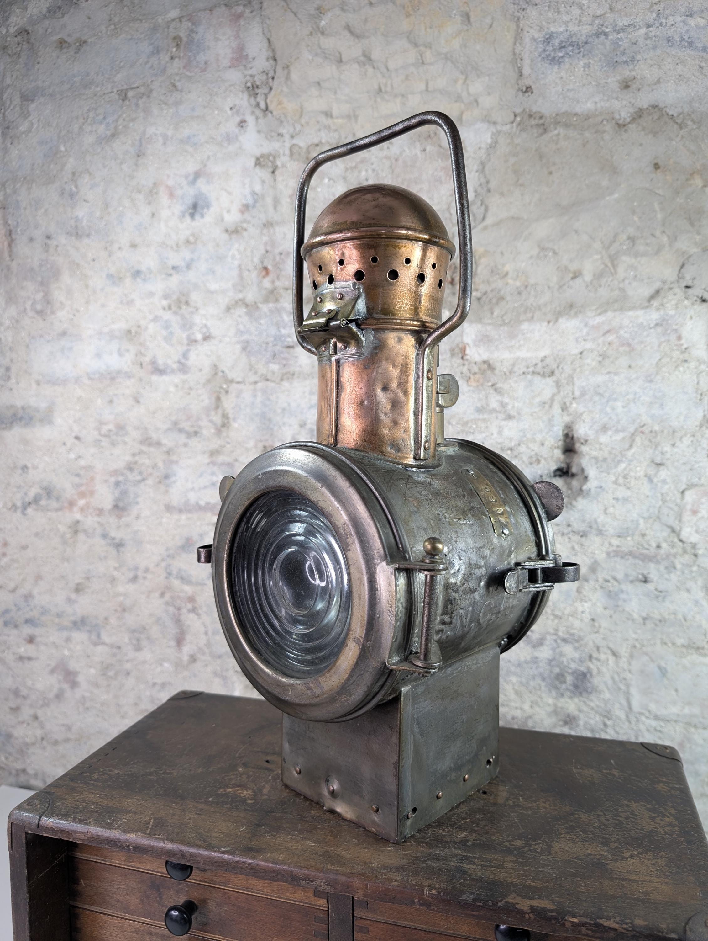 セール50%off‼　　フランス　鉄道ランプ　アンティーク French Railway Lamp - Etsy