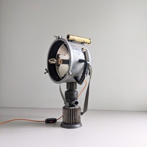 Vintage Polish Navy Signal Lamp Up-cycled To Accent Table Light image 7