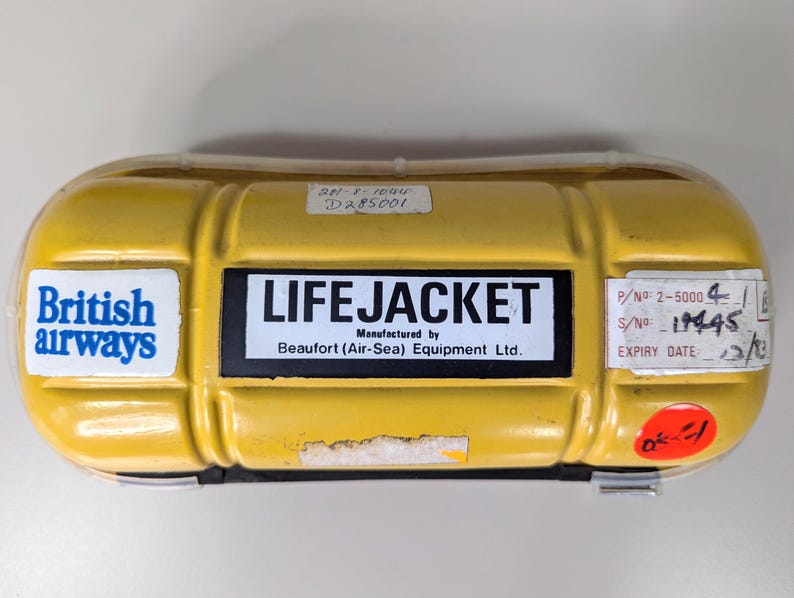 Vintage British Airways Life Jacket Case, Beaufort 1970s - Etsy