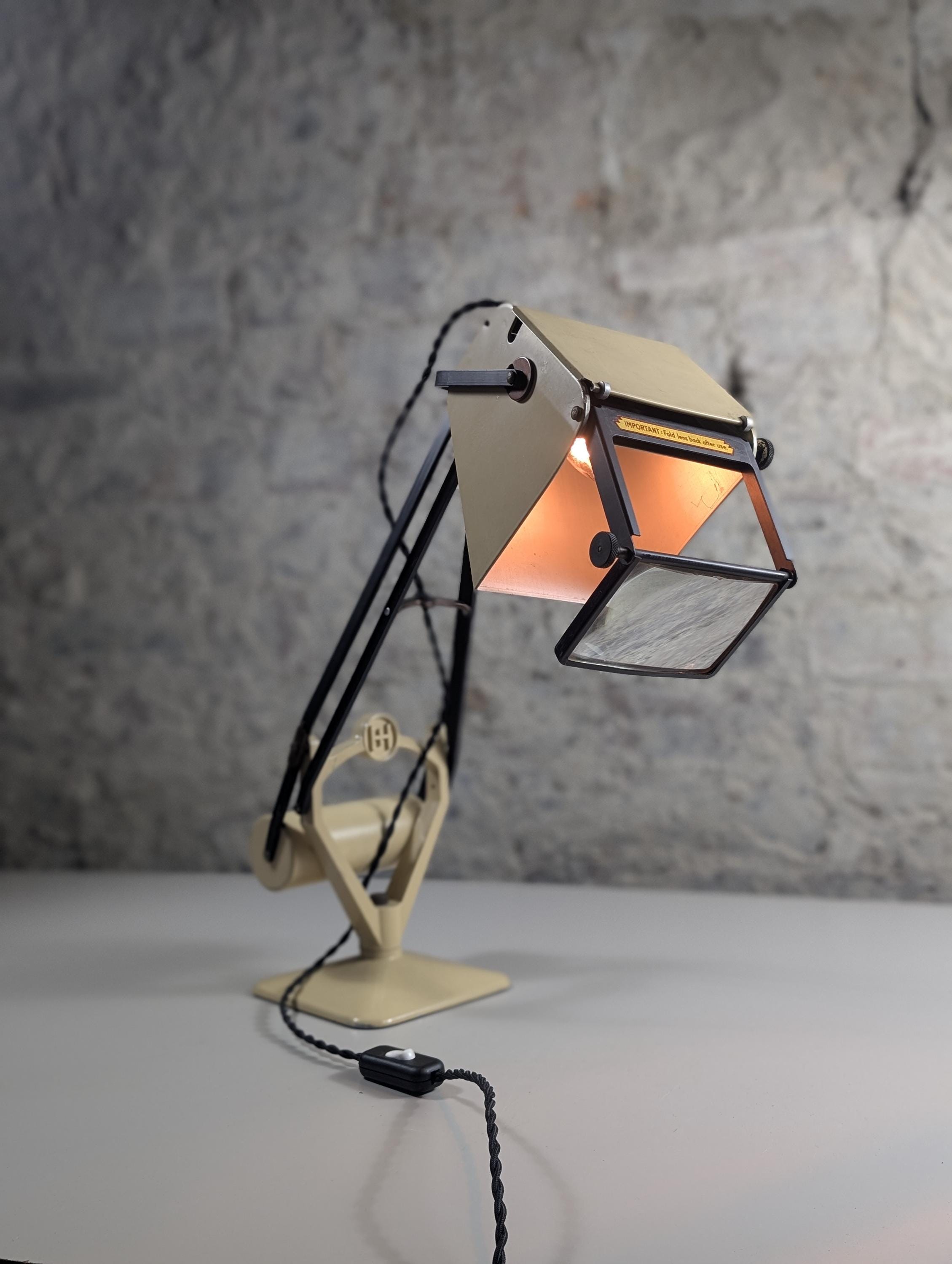 Rare Vintage Hadrill & Horstmann Pluslite Desk Lamp – 1950s