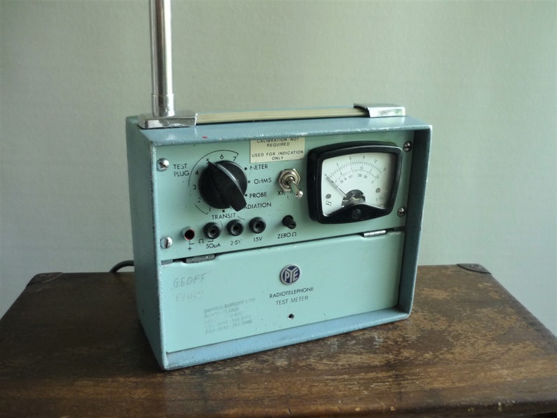 Vintage Radiotelephone Test Meter Repurposed To Accent Retro Etsy