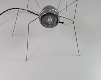 Vintage Spider Lamp by Marcel Douwe Dekker, Restored 90s Industrial Design Sculpture