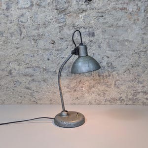 Vintage Metal Desk Lamp, Made In Poland, 1960s
