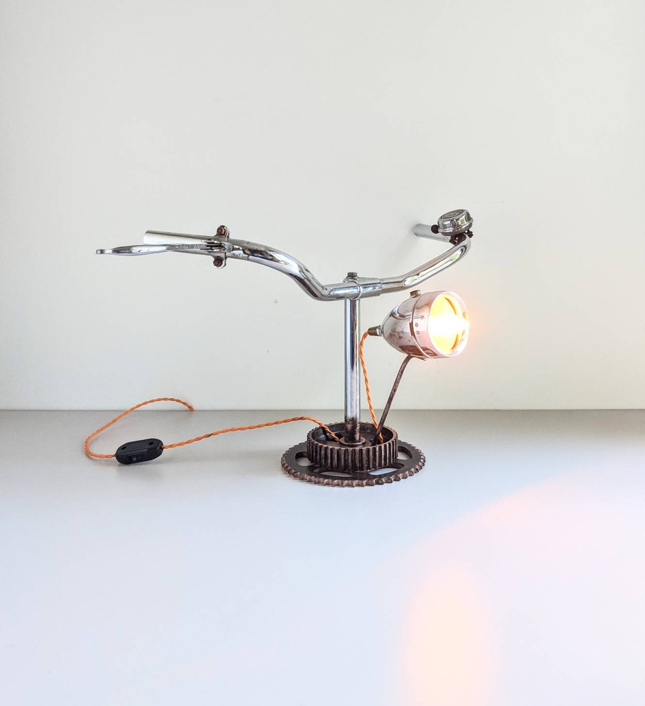 Motorcycle Headlight Motorbike Bedside Lamp 3D Illusion Motorcycle