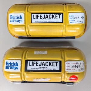 Vintage British Airways Life Jacket Case, Beaufort 1970s - Etsy