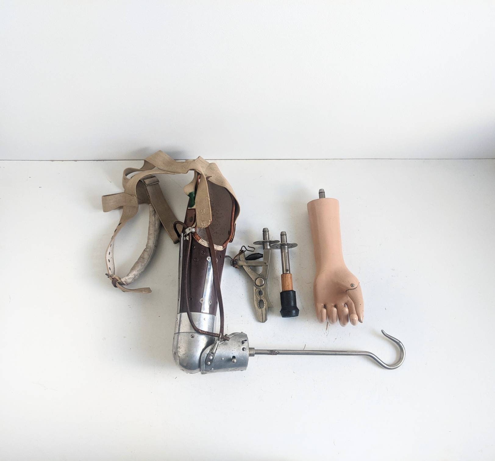Rare Antique Arm Prosthesis With A Set of Attachments -  Ireland
