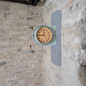 Vintage Retro Double Sided Seiko Wall Clock, 1980s
