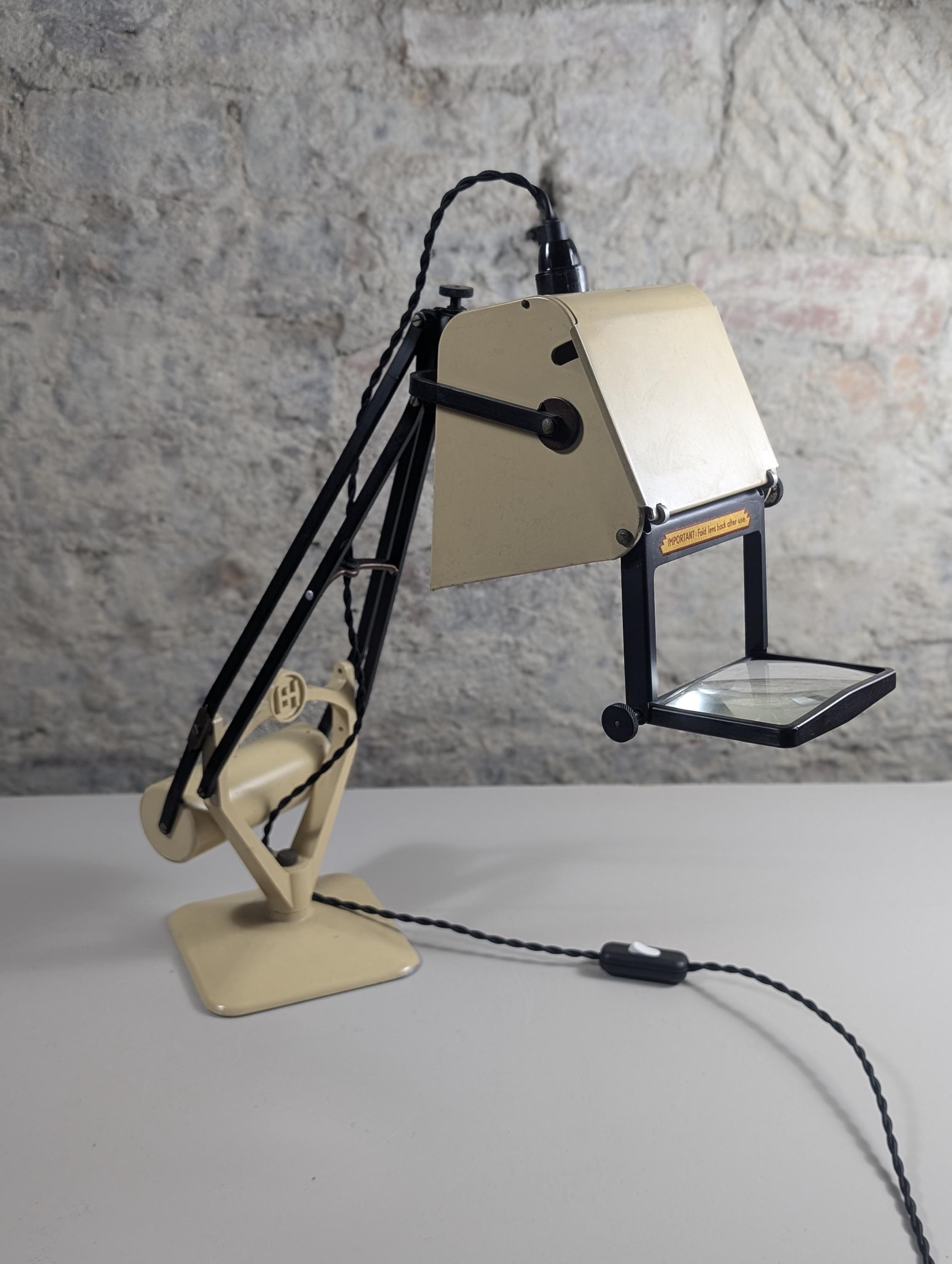 レトロ 北欧 ビンテージ 1960s MaxamDenmark DeskLamp Rare Vintage Hadrill & Horstmann Pluslite Desk Lamp – 1950s