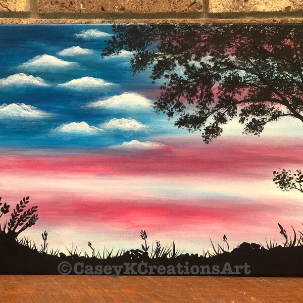 Flag Landscape Painting Class, Sun., June 30th from 2 - 5:00 p.m.