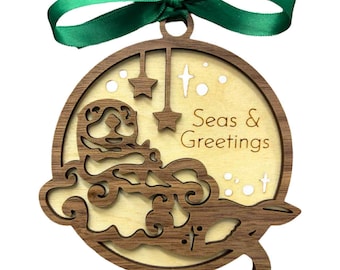 Mystical Otter Christmas Ornament