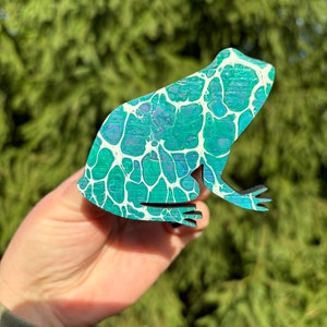 Frog Magnet, Frog, Refrigerator Magnet, Frog Art, Frog Painting, Frog Bullfrog, Frogs, Gifts for Frog Lovers, Frog Decor, Magnets
