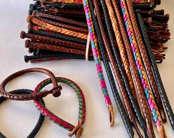 Schlangenarmband, handgefertigt, Leder, Armreif, Fußkettchen, Choker, Halskette, Surfer Style!