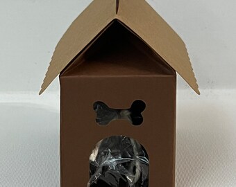 Doggy House Papercraft Party Favors | Dog House Treat Boxes | Puppy Birthday Party Favors | Pet Theme Birthday Table Decor