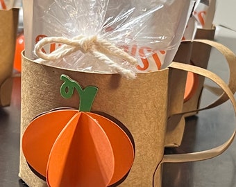 Pumpkin Spice Hot Cocoa Mug Party Favors | Fall Cozy Treat Boxes | Autumn Birthday Baby Shower Favor Boxes | Thanksgiving Table Decor