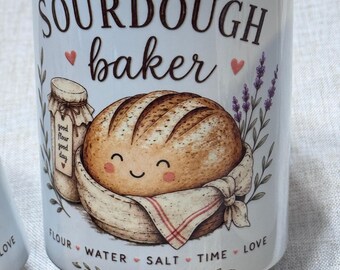 Sourdough Baker Coffee Mug | Cute Bread Baker Mug | Gift for Sourdough Lovers | Artisan Bread Coffee Cup