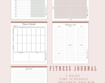 Fitness Journal Pages