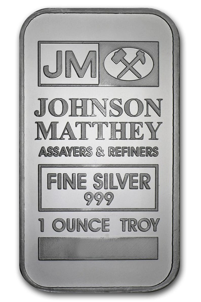 jm silver bar serial number
