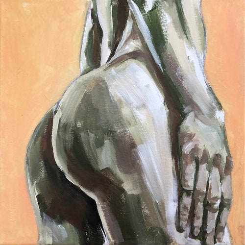 Original Painting - Original Acrylic Painting - ‘Nude shops Study’ - Original Art