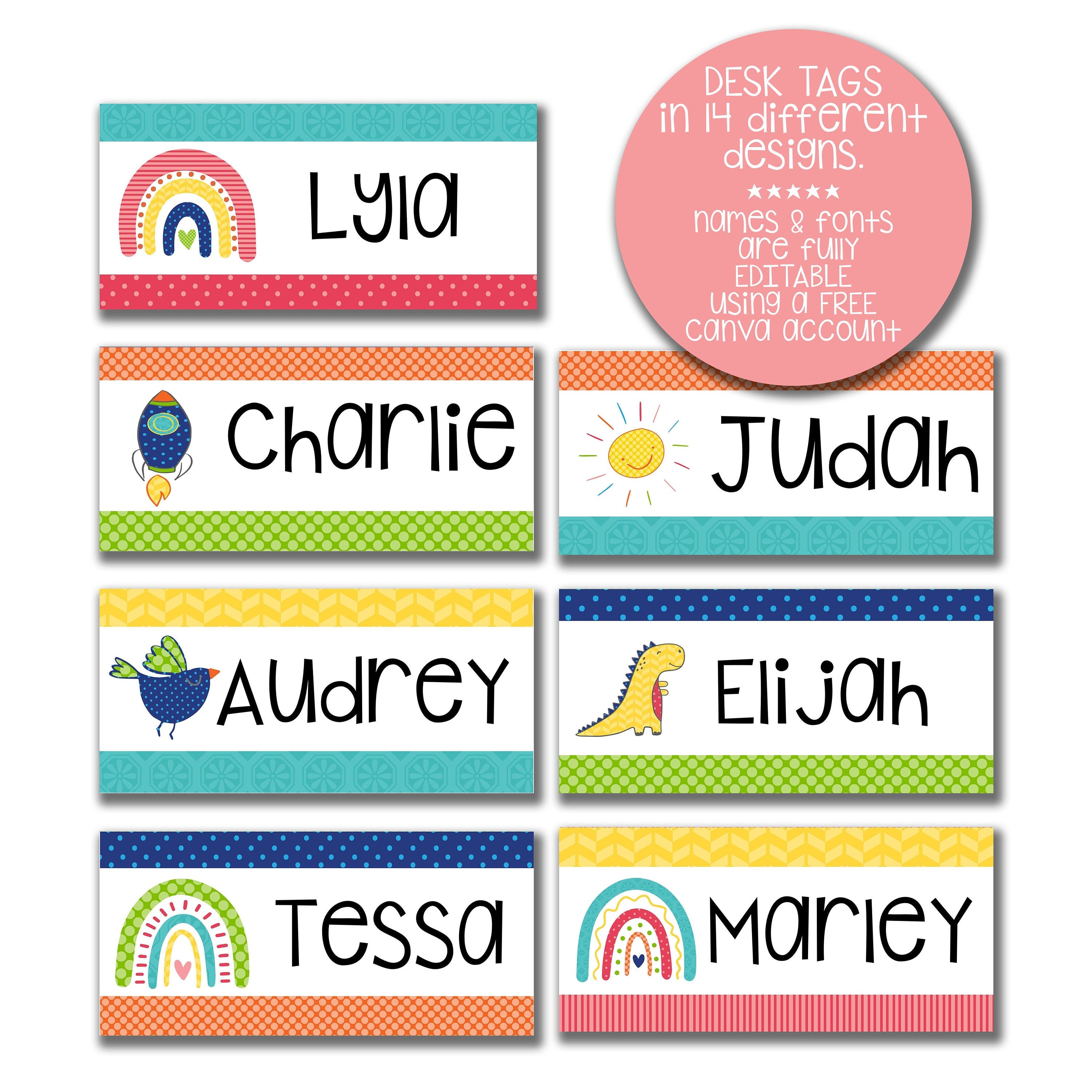 200 ct. Princess Style Customized Name Labels for Girls Boys Toddlers Babies and Kids Name Labels，Personalized Name Sticker,Waterproof 