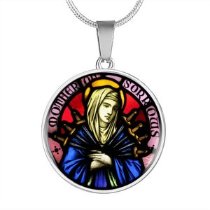 Our Lady of Sorrows necklace pendant