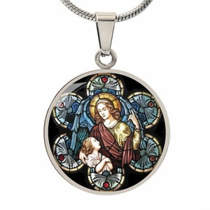 Guardian Angel medal necklace pendant