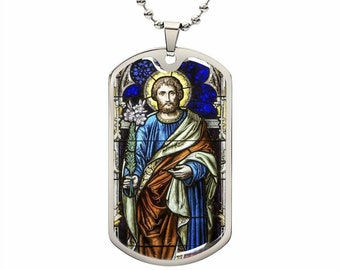 Saint Joseph medal necklace