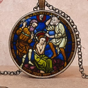 St Anastasia icon necklace or keychain