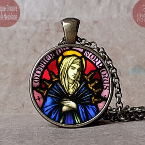 Our Lady of Sorrows pendant necklace