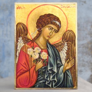 Archangel Barachiel icon, Angel of Blessings icon, Blessing Angel icon, Angel of God's Blessings, Patron of Marriage, Patron of Family Life