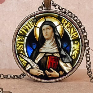 Sainte Thérèse d&#39;Avila, Sainte Thérèse d&#39;Avila, Sainte Thérèse Jésus, Carmélites déchaussés, Mécènes malades, Mécènes dentellières, Cadeau de confirmation