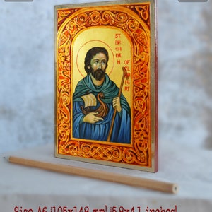 Icono ortodoxo de San Brendan el Navegante imagen 8