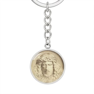 Passion of Jesus drawing keychain