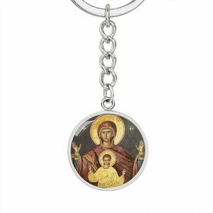 Muttergottes des Zeichens Ikonenschlüssel Anhänger