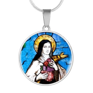 St Therese of Lisieux necklace pendant