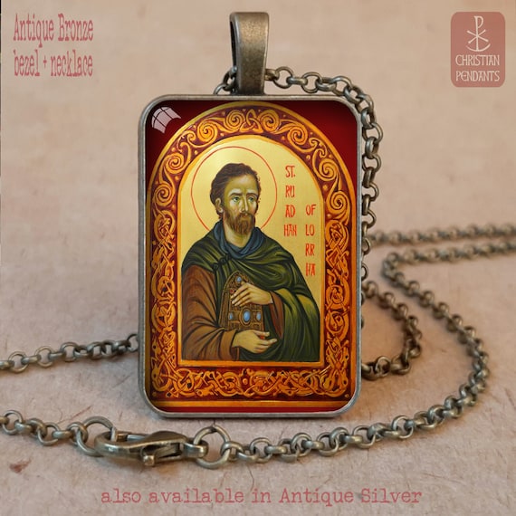 Saint Ruadan Lorrha St Ruadhan Lorrha Saint Rowan Icon Saint