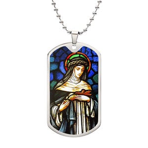 Saint Catherine of Siena Dog Tag necklace pendant