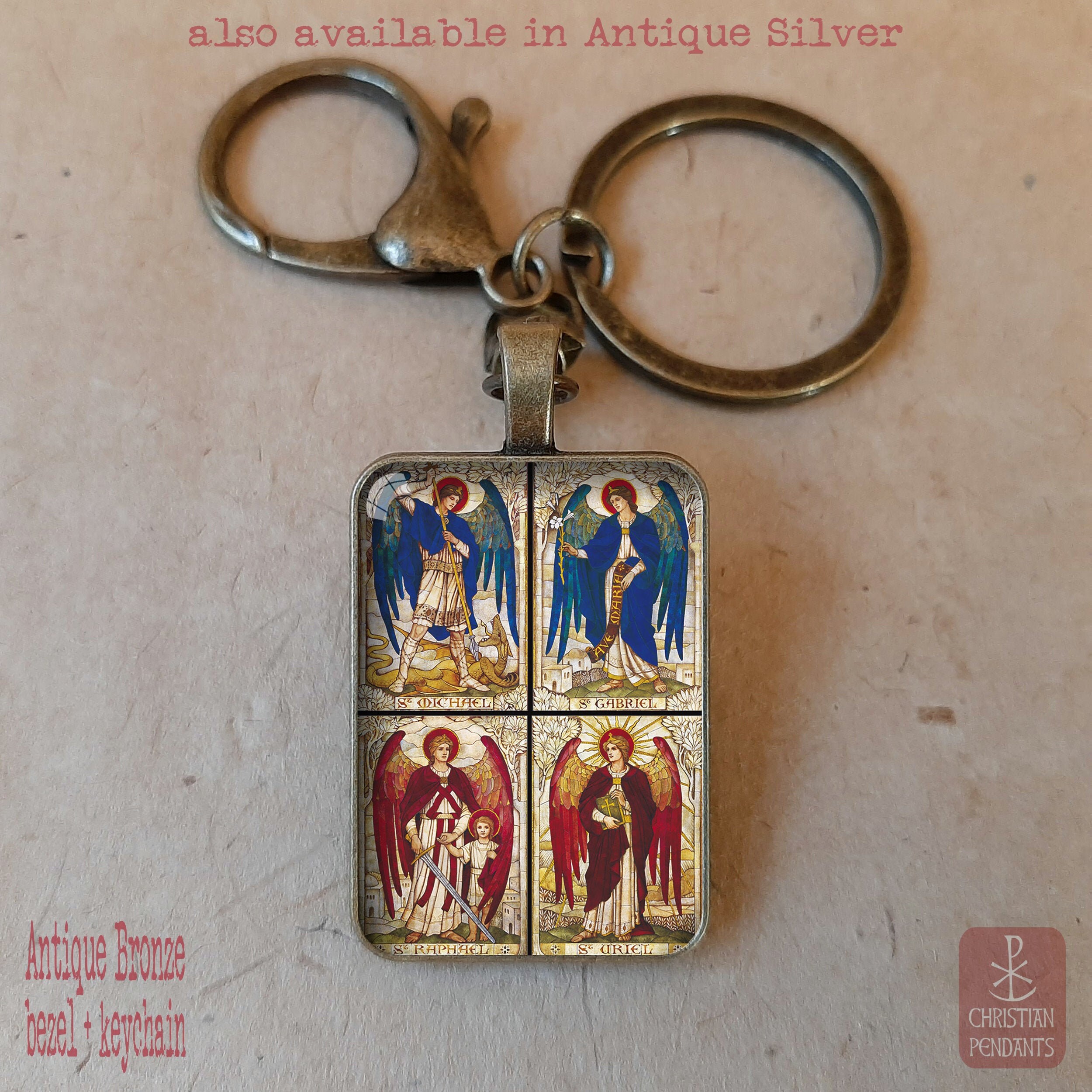 NOUVEAU : le porte-clés Ange Gardien - Tout à Jésus par Marie