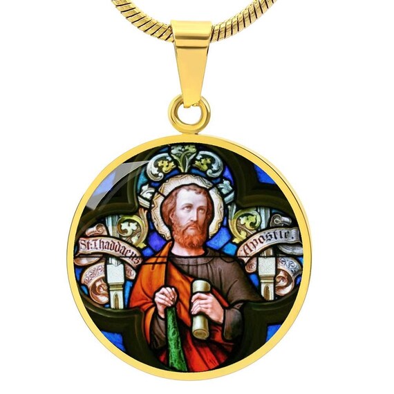 Saint Jude Pendant Necklace, Patron Saint of Lost Causes Canada