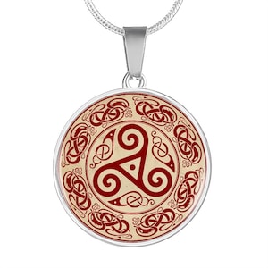 Celtic Triskelion necklace pendant