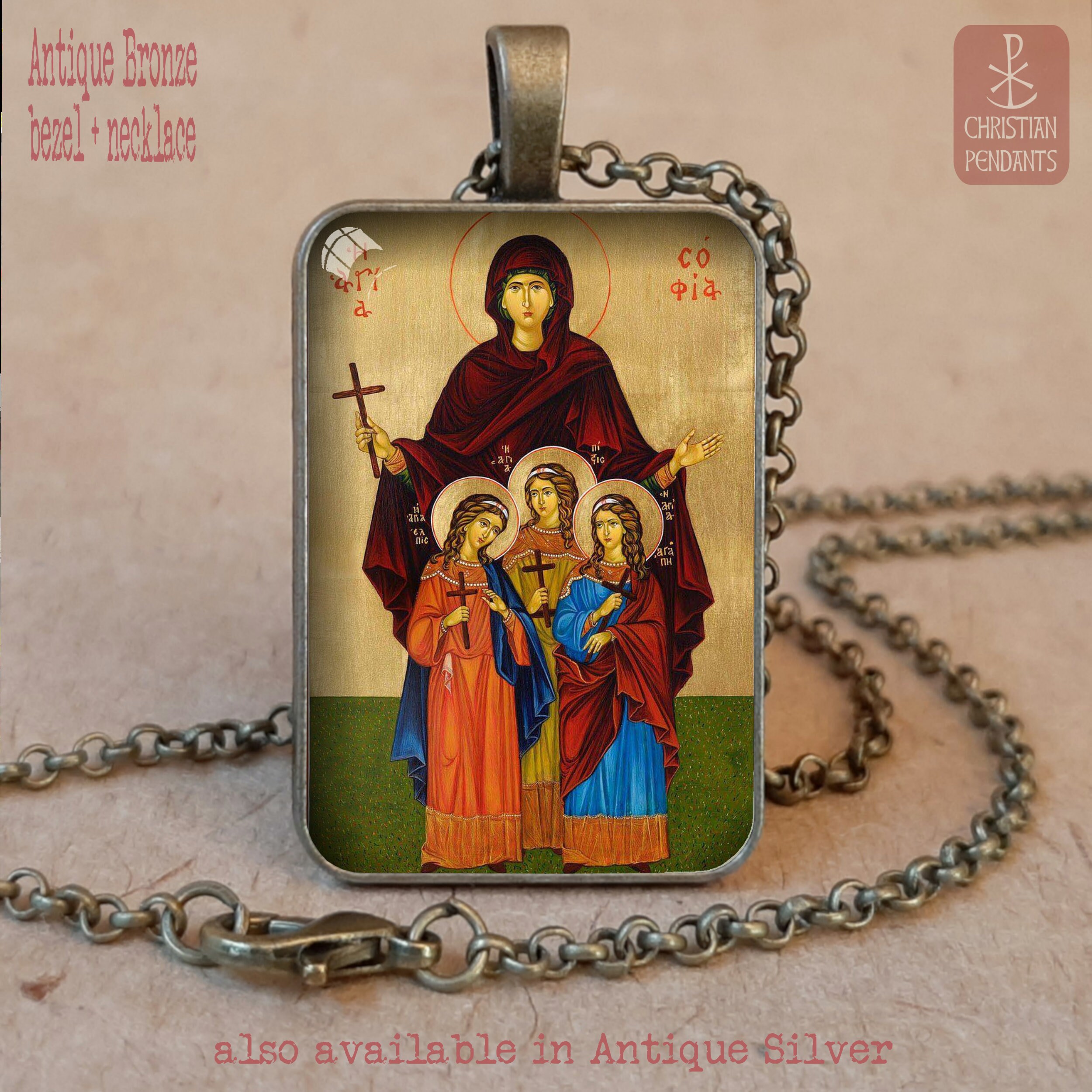 Vintage 14k Faith Hope Charity Necklace 18” Heart Cross Anchor Charms | eBay