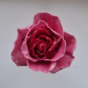Cold porcelain rose