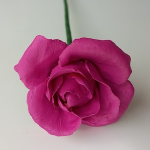 Cold porcelain rose