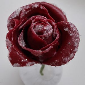 Cold porcelain rose