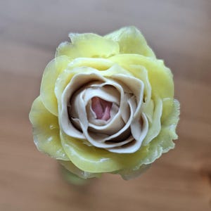 Cold porcelain rose