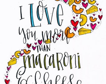 Love You More than Mac and Cheese card