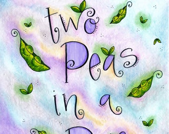 Two Peas in a Pod Baby card