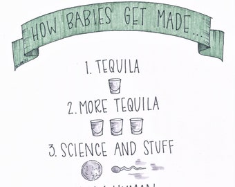 How Babies Get Made new baby card