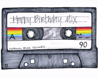 Mix Tape birthday card