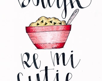Dough Re Mi Cutie Illustrated Art Print