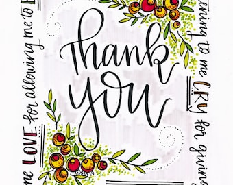 Thank You for Everything card